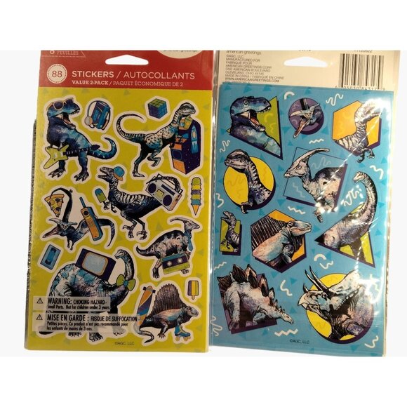 American Greetings Dinosaur Stickers - Picture 1 of 6